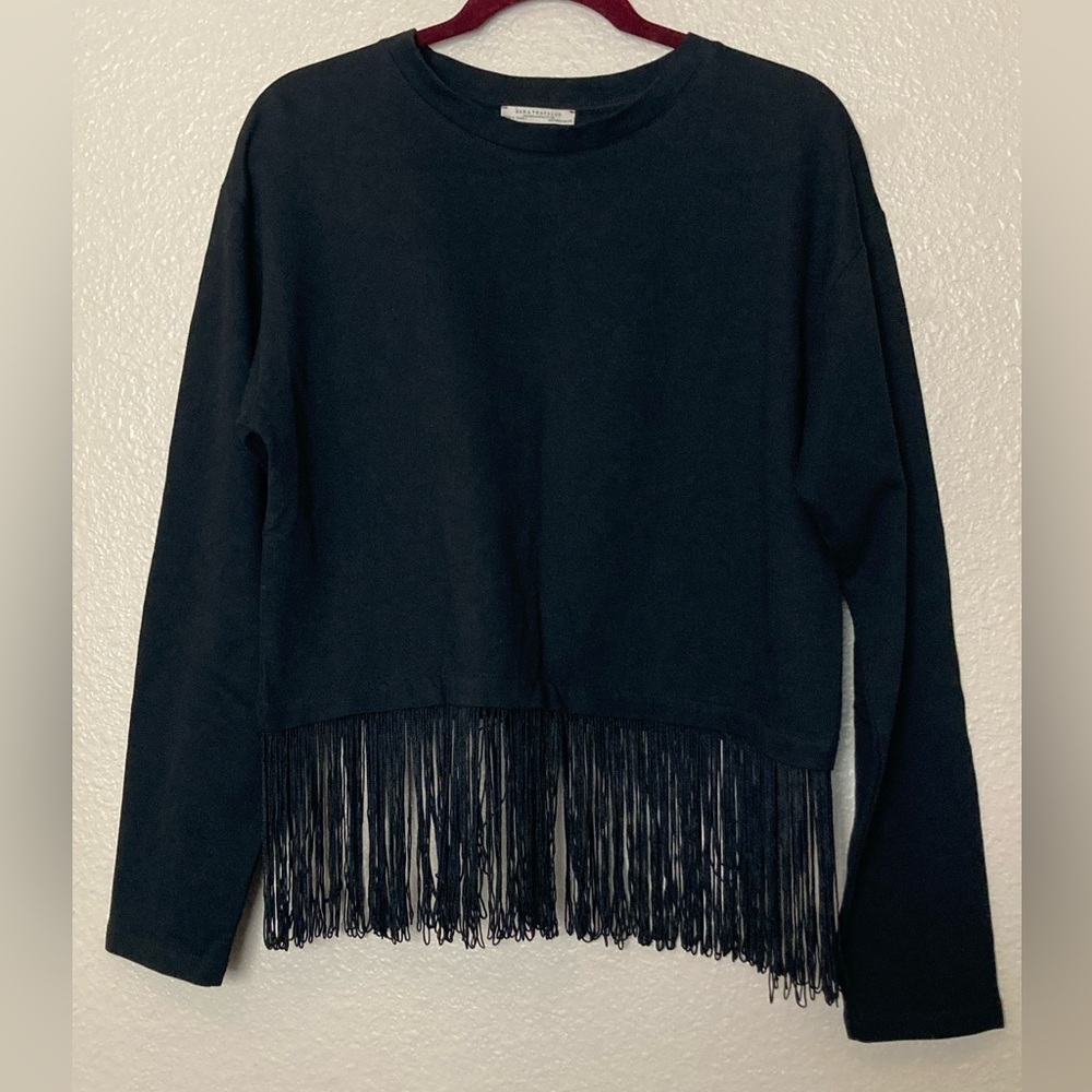 Zara Fringe Sweatshirt
